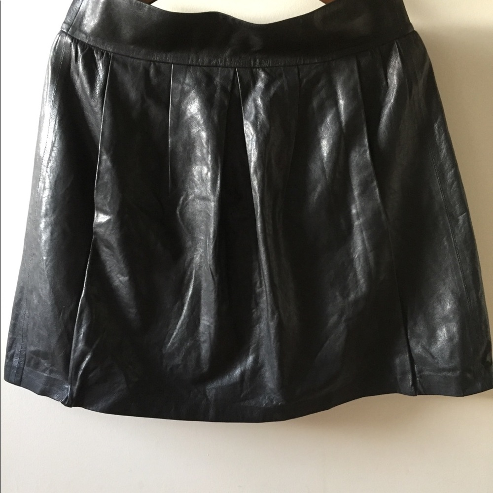Vince Leather Skirt